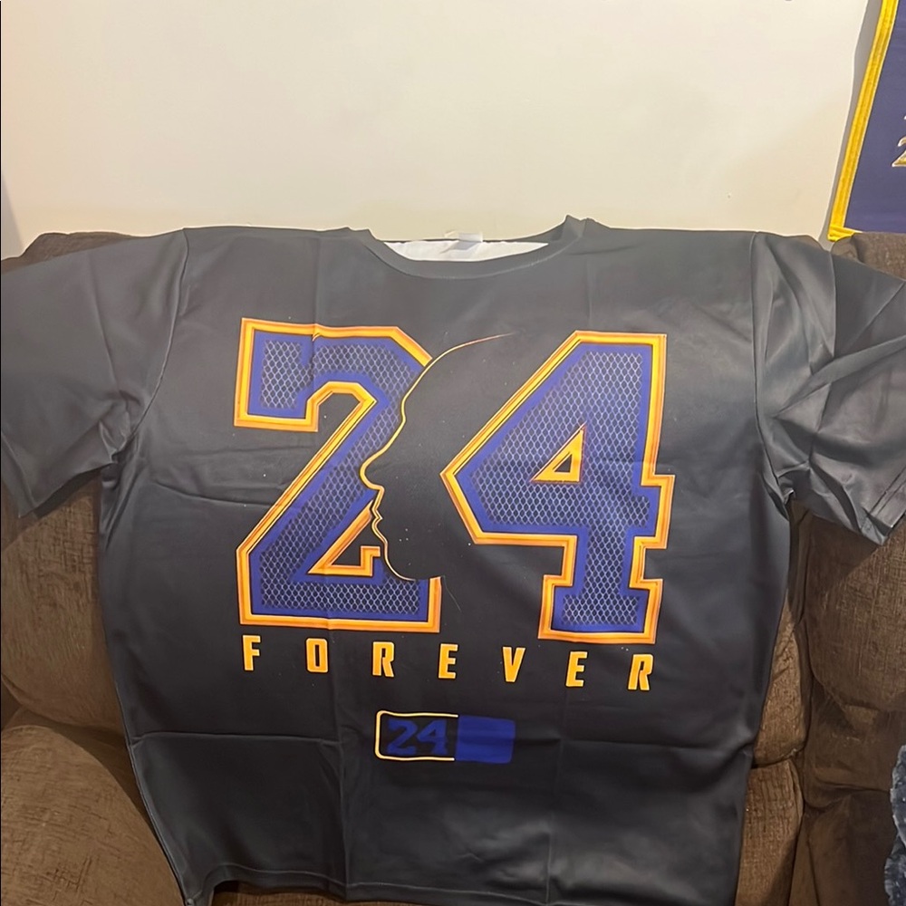 Black and Purple Kobe 24 Forever' Graphic T-Shirt